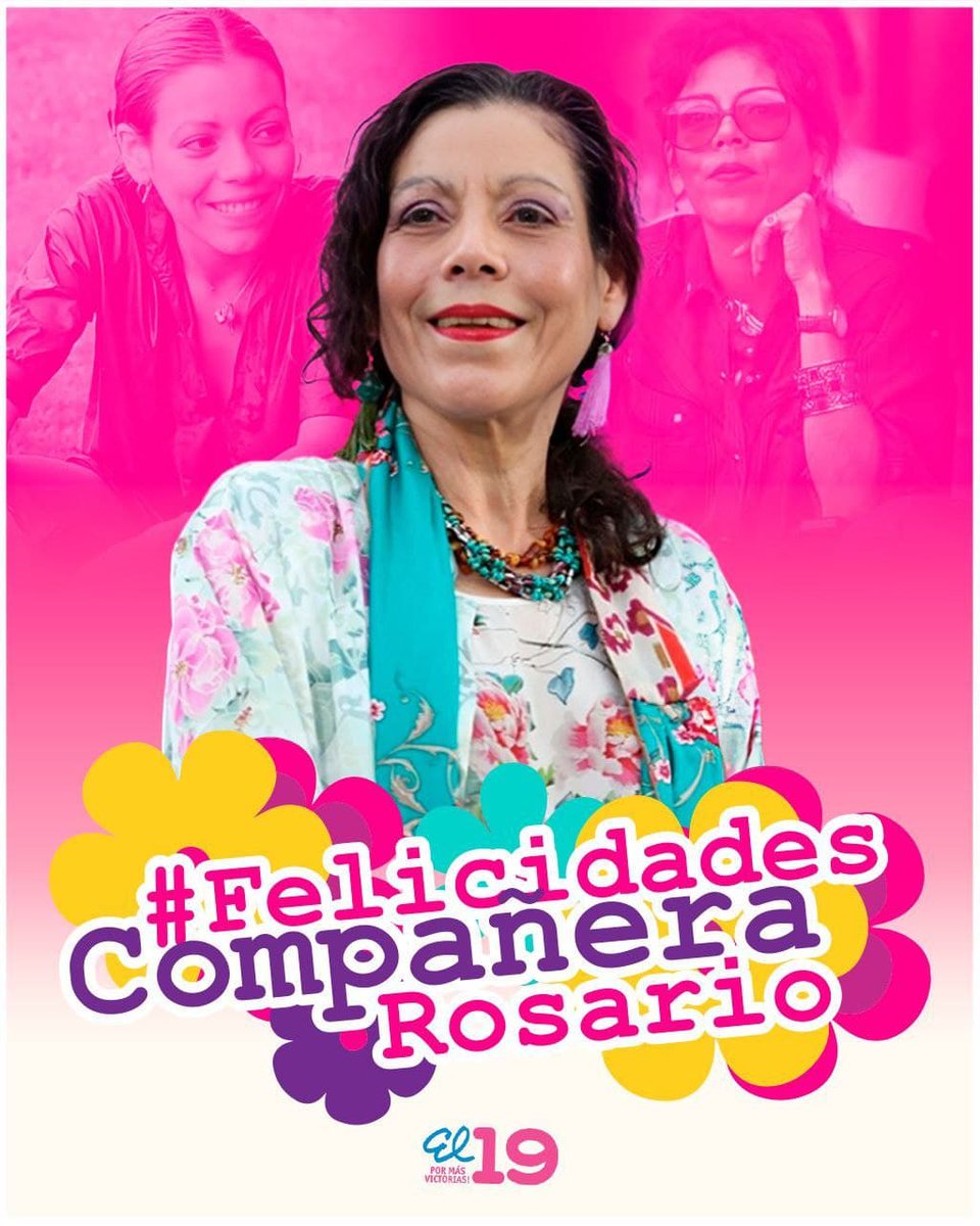 Felicidades y bendiciones en su cumpleaños Compañera Rosario!