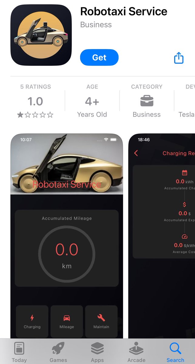 Ray (@ray4tesla) on Twitter photo Why is this fake robotaxi app even allowed in <a href="/Apple/">Apple</a> App Store? Why is this fake robotaxi app even allowed in <a href="/Apple/">Apple</a> App Store?