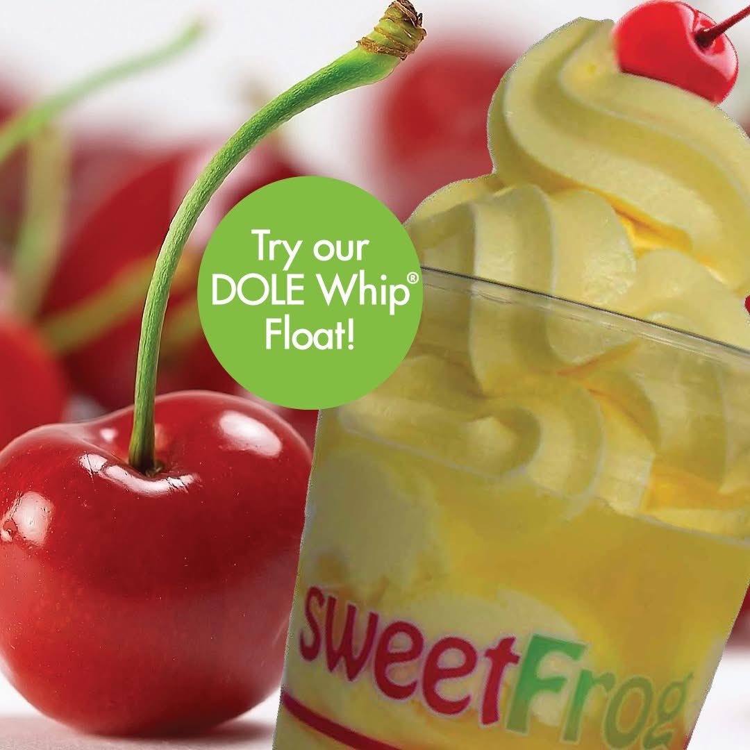 TimoniumFrog's tweet photo. Hop in today and give our Dole Whip Float a try!   What a great way to enjoy Dole Soft Serve!   

#sweetFrog     
#dolewhipfloat https://t.co/gbTaPgB4ZE