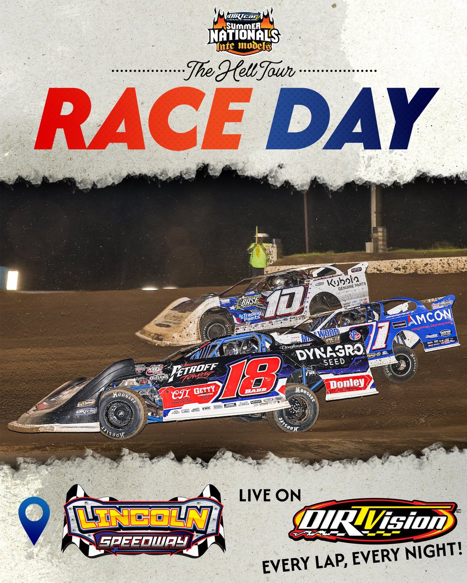 Let’s crown a Week 2 champ! 👑

The #HellTour Late Models &amp; #SummitMods visit <a href="/LincolnILSpdwy/">Lincoln Speedway</a> to cap off the second week of the 2025 tour!

📺@DIRTVision
⏱️<a href="/MyRacePass/">MyRacePass</a>