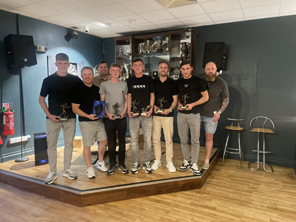 KillesterDonny's tweet photo. Senior Presentation Night
2024-2025 ⚽️🏆
Our Senior men's teams had the end of season presentation on Friday evening.
Senior Sunday Player of the Year - Dan Bergin
Players Player of the Year - Jack Power
Manager's Player of the Year - Owen Jones https://t.co/cMfSFZfF5H