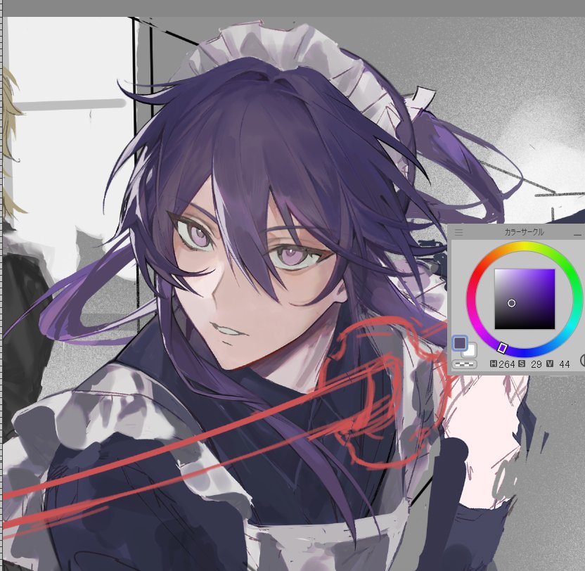 メイドの日に描き終わらなかったもの
