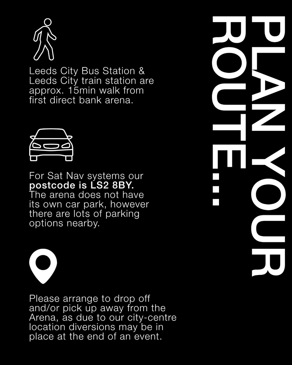 fdarena's tweet photo. @timminchin @TerrorismPolice @timminchin✍️ event info:

🎟️ℹ️🕗 Info/timings (subject to change) - https://t.co/LpcOhWLxhA
📍🚗♿ Plan your visit - https://t.co/3adddPsCIC

⚡️ #BeSafeBeSound | 
@TerrorismPolice ➡️ https://t.co/ariKKNjcLw 

#timminchin #leeds #fdarena #firstdirectarena https://t.co/oIeijnMPKI