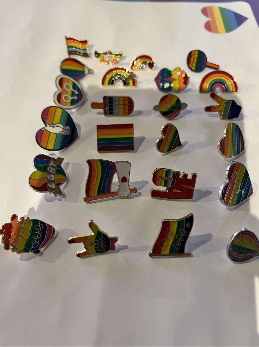 PrideMansfield's tweet photo. Get Mansfield Pride ready and head to the Ye Olde Ramme Inne pub and purchase these pin badges for just £1 each! 🏳️‍🌈

On sale behind the bar!

#MansfieldPride2025 https://t.co/4w3BaPxyfh