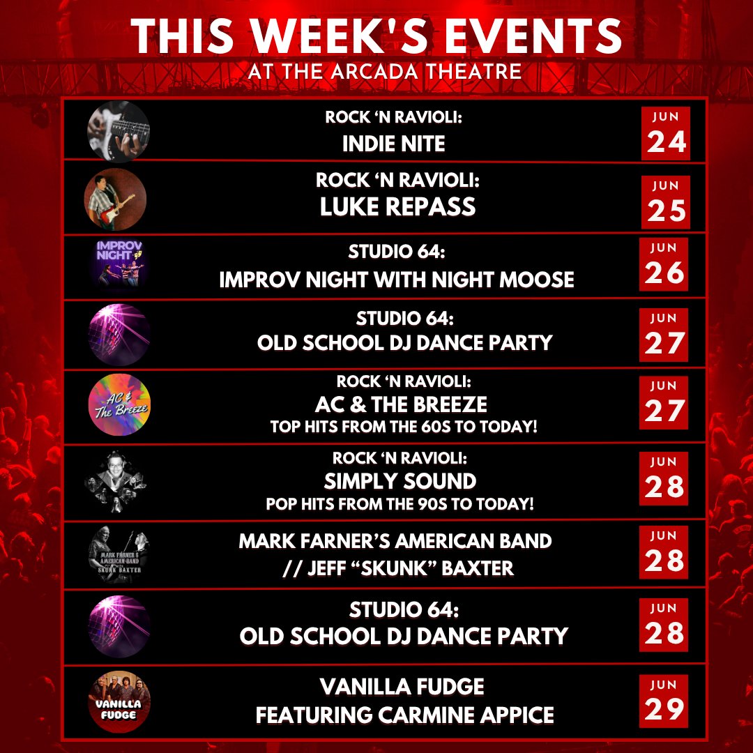 Check out what we have going on this week!

🎟 Get tickets at 👉 hubs.ly/Q03t2CbL0 

#ThisWeek #GetYourTickets