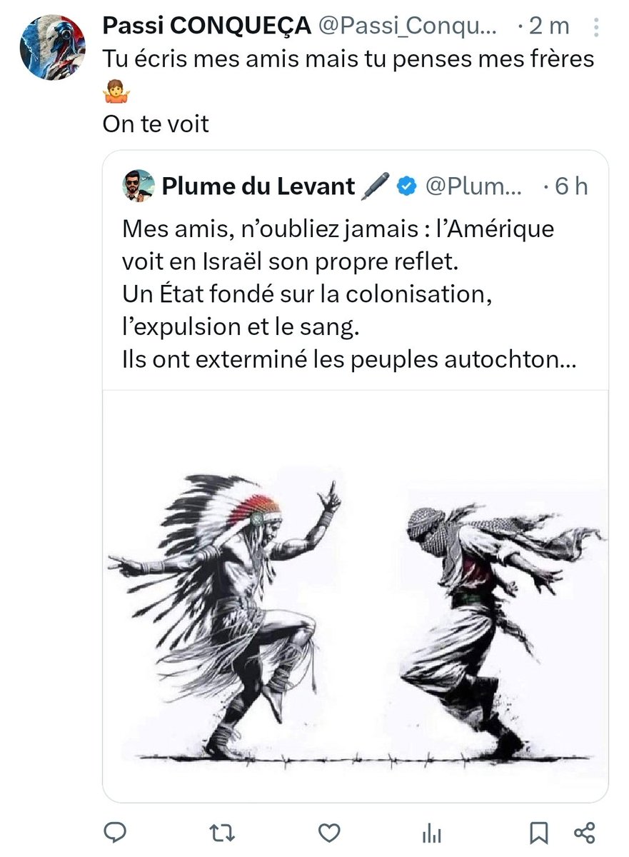Plume du Levant 🖋️ (@plumedulevant) on Twitter photo Mes amis, on tient un champion : <a href="/Passi_Conqueca/">Passi CONQUEÇA</a> !
Sérieusement, il faudrait instaurer un test de QI obligatoire pour accéder à X.
Avec ça, les cerveaux limités n’auraient plus accès à la plateforme, et on aurait enfin un réseau propre.
Franchement, à force de lire des bêtises Mes amis, on tient un champion : <a href="/Passi_Conqueca/">Passi CONQUEÇA</a> !
Sérieusement, il faudrait instaurer un test de QI obligatoire pour accéder à X.
Avec ça, les cerveaux limités n’auraient plus accès à la plateforme, et on aurait enfin un réseau propre.
Franchement, à force de lire des bêtises