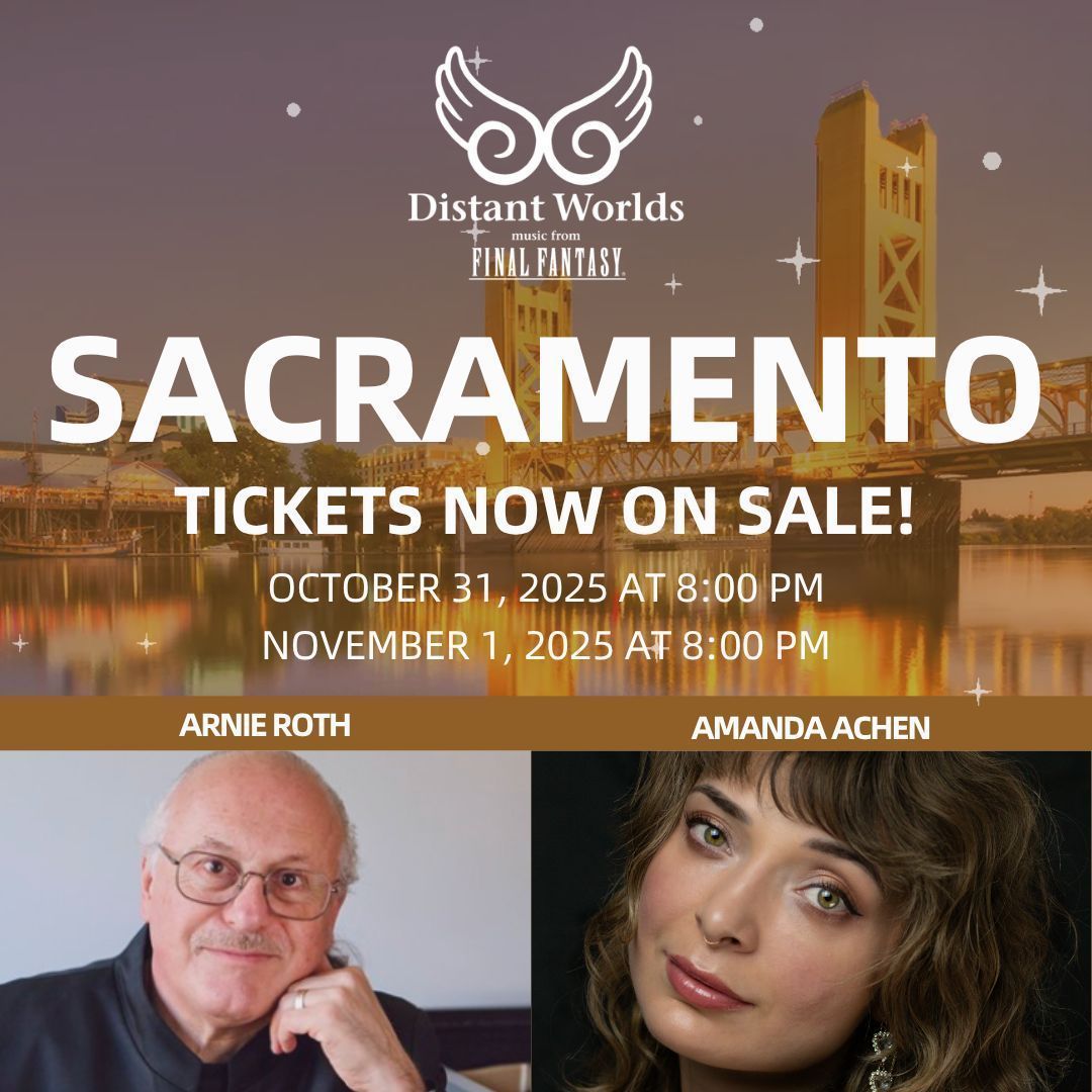 Sacramento friends, come celebrate Halloween with the magic of FINAL FANTASY XIV &amp; XVI!

Join Maestro Arnie Roth, the Sacramento Philharmonic &amp; Opera, and Amanda Achen for a one-night concert event.

🎟️ Secure your seats at buff.ly/V7mFCOI