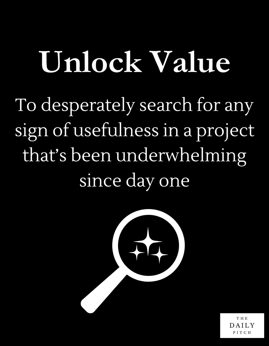 DailyPitchNews's tweet image. Still trying to &quot;unlock value&quot; in that project? Maybe the key is at dailypitch.news. 😉 #satire #dailypitchhumor #UnlockingValue