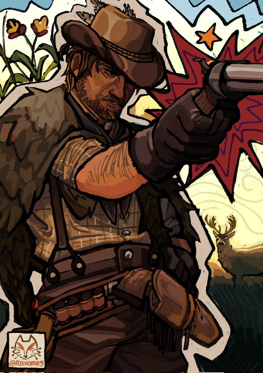 foxhornes's tweet photo. blessed are those who hunger and thirst for righteousness #rdr2 

[commission for @/johnmarstonfat! not for use] https://t.co/SnfVXU23d8