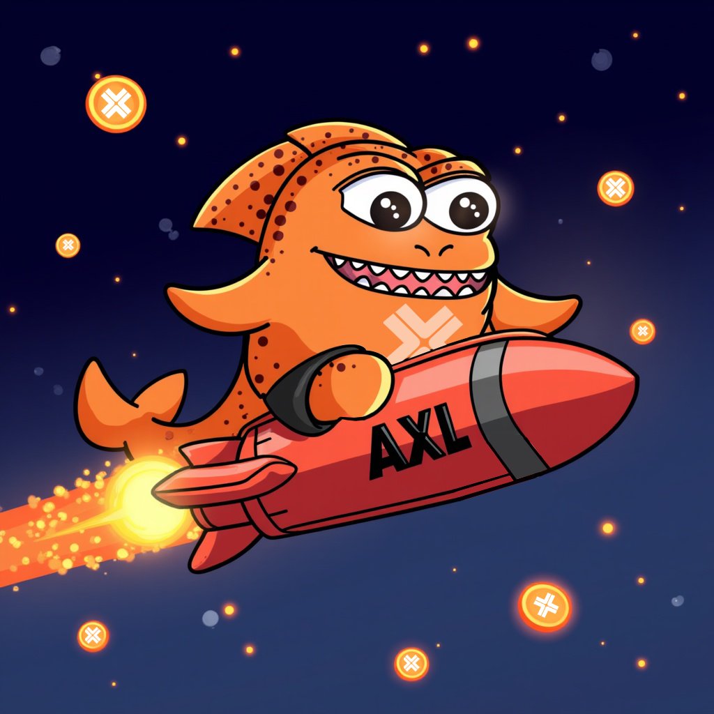 Laevigo1's tweet photo. Sharky having a blast🧡🚀
@axelar https://t.co/DJvUMD9SnO