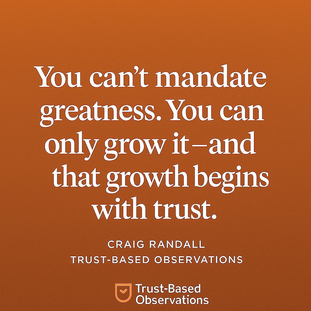 What if observation wasn’t about compliance—but about cultivating greatness?

Too often, our systems push teachers into survival mode. But greatness can’t be forced—it grows in cultures rooted in trust.

That’s the heart of Trust-Based Observations.
