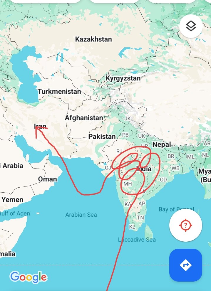 24Defence's tweet photo. According to #pakistan...Iran used Indian airspace to bomb Iran..
Inbreed thoughts...

#iran #india #B2SpiritBomber https://t.co/WkRfaH6oVR