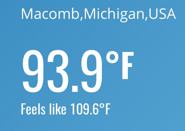 wx_macomb's tweet image. Getting Dangerously hot here in Macomb County. To Stay safe:
💧 Stay hydrated
🧊 Avoid direct sun
🏠 Stay indoors if possible
👵 Check on elderly neighbors
🚫 Never leave kids or pets in cars!

#HeatWave #MichiganWeather #StaySafe #MacombHeat #ExtremeHeat