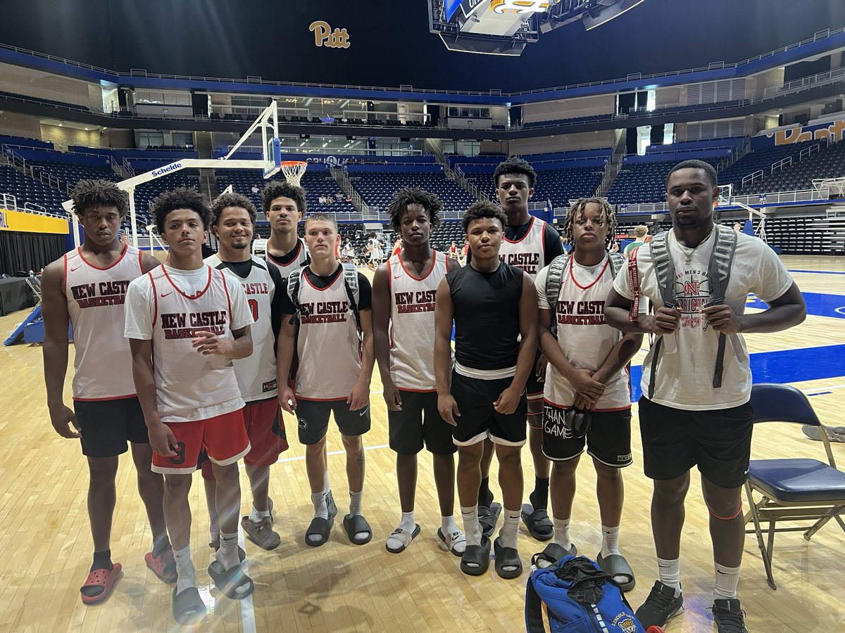 Coach Blundo and CANES Basketball players at PITT!  #ncasdproud
