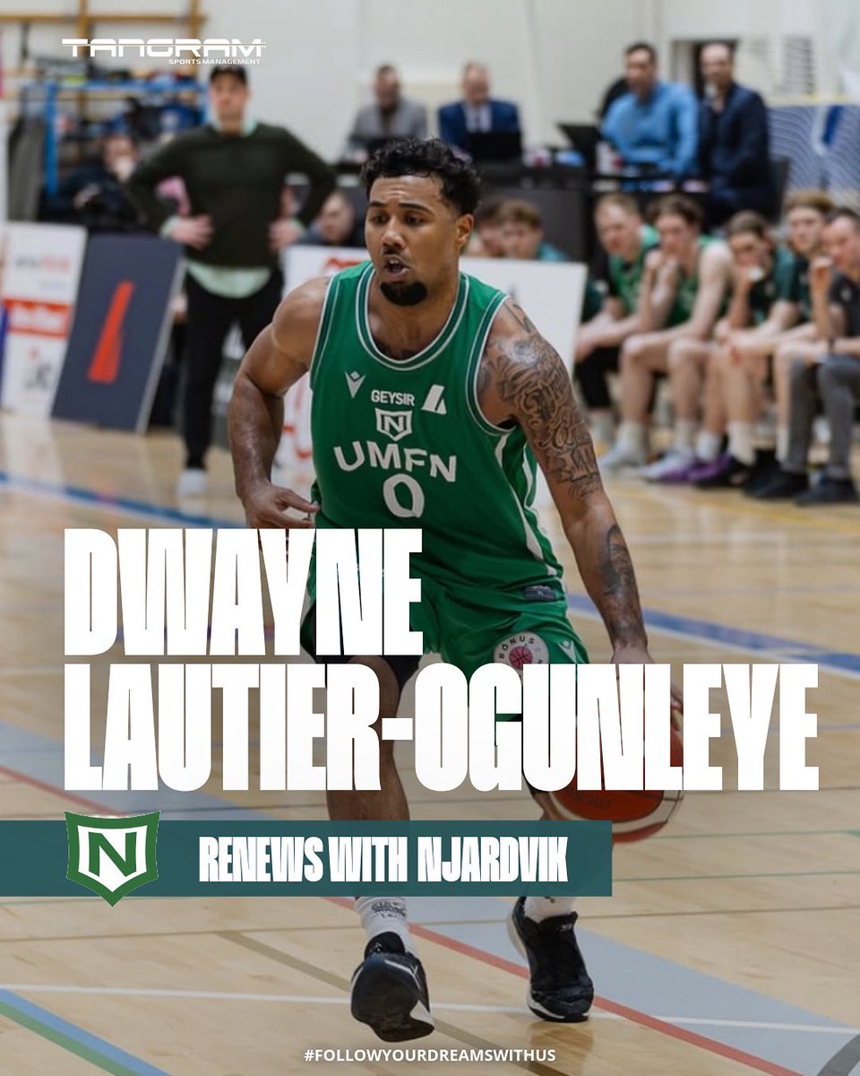 𝗗𝗪𝗔𝗬𝗡𝗘 𝗟𝗔𝗨𝗧𝗜𝗘𝗥-𝗢𝗚𝗨𝗡𝗟𝗘𝗬𝗘 renews with Njardvik following an impressive season in Iceland <a href="/kkikarfa/">KKÍ</a> 🇮🇸

Congrats, <a href="/2dlo3/">Dwayne Lautier-Ogunleye</a> 👏🏽!

#TangramSports
#FollowYourDreamsWithUs