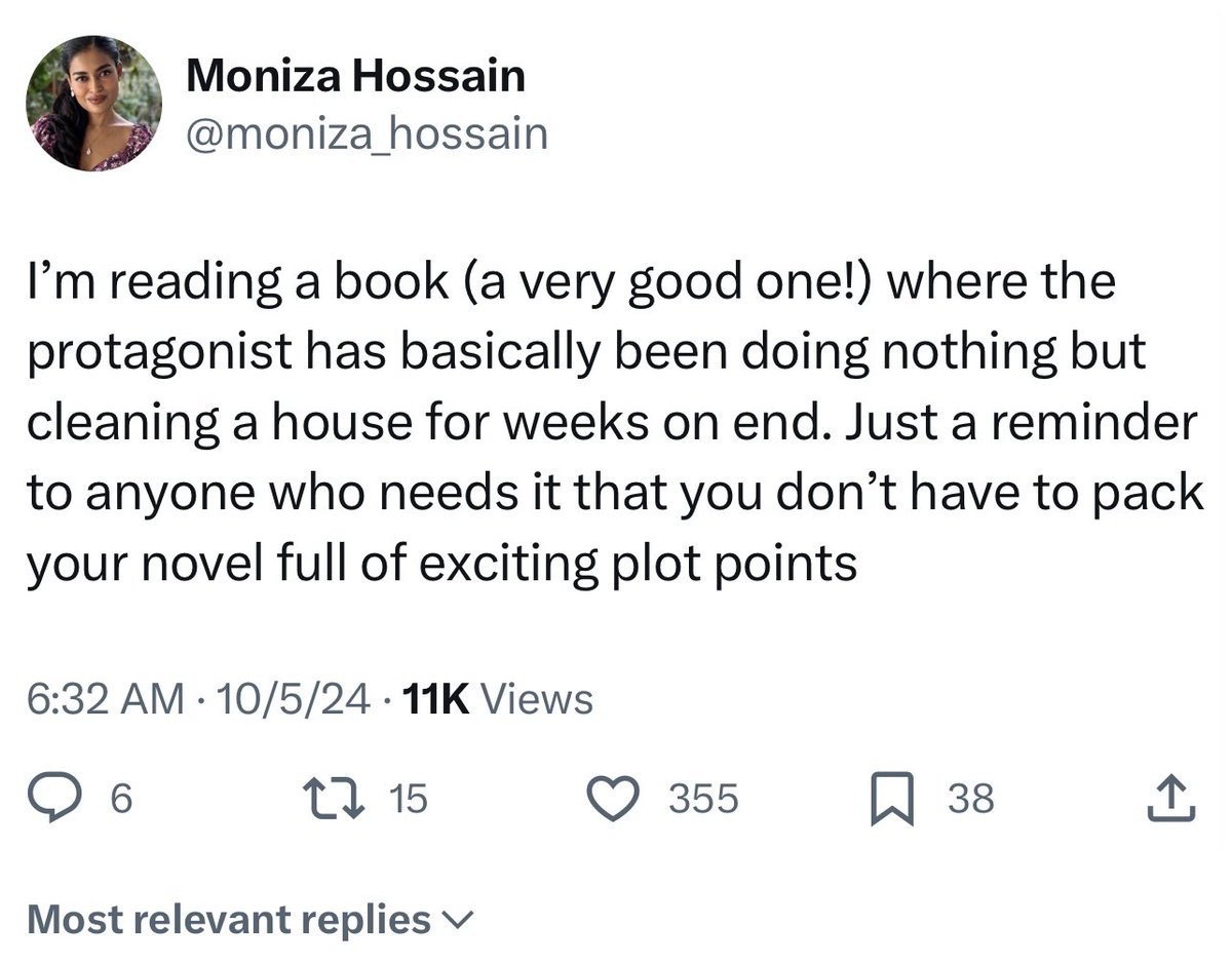 I’m listening to my current favourite writing podcast, VE Schwab’s No Write Way, when to my shock and horror Alix Harrow mentioned the fact that she has seen this tweet 😭