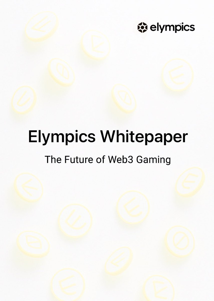 🧵 تعرّف على Elympics –مستقبل الألعاب
 على البلوكتشين 🎮🔥

وليش هو مرشح بقوة لقيادة مجال الالعاب في #Web3

1/1👇🏼