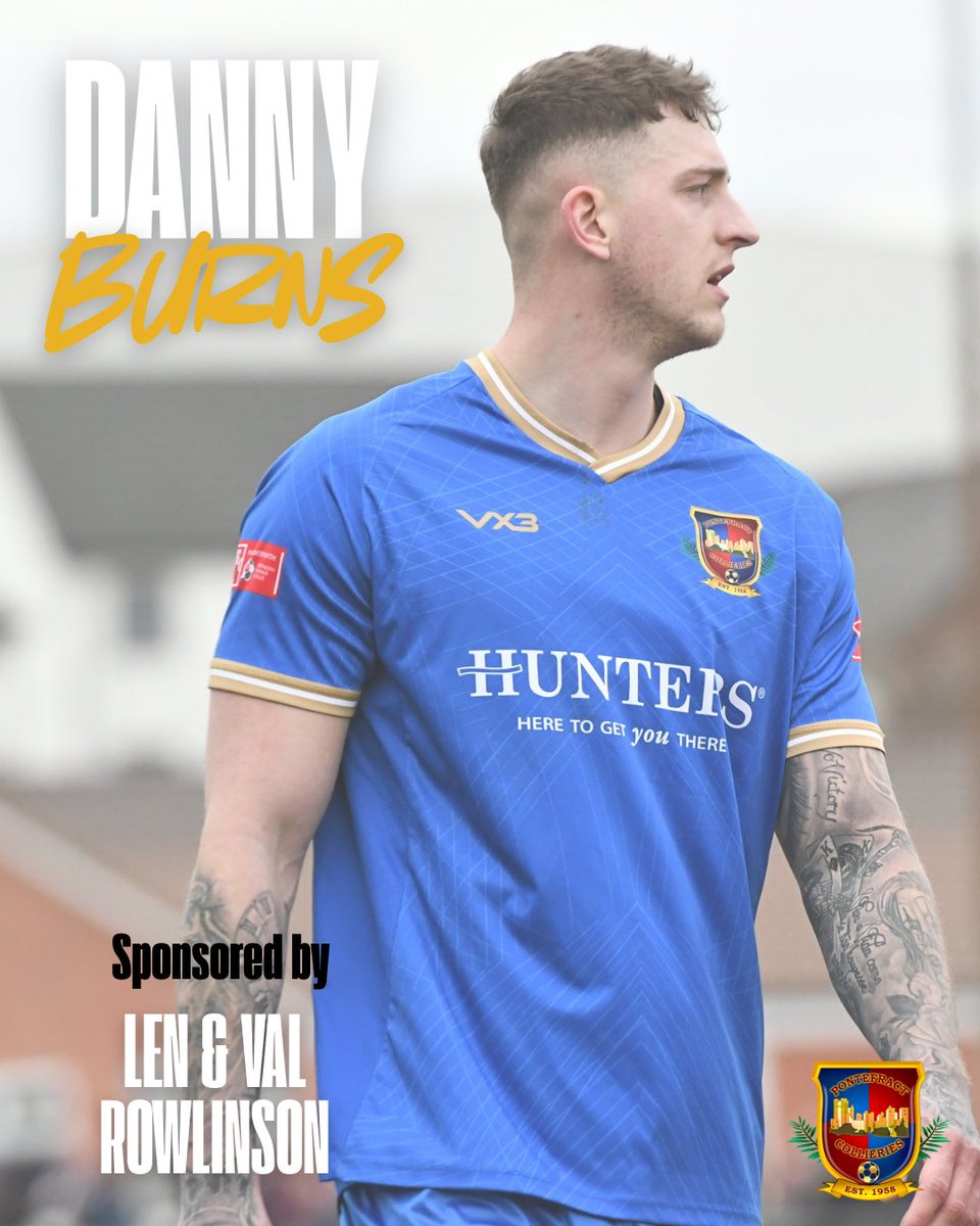 The big man at the back, Danny Burns not only put his body on the line last year but also chipped in with goals at the other end.  

A huge thanks to his sponsors Len and Val Rowlinson who have continued their support for the 25/26 season! 

#UTC #TogetherStronger