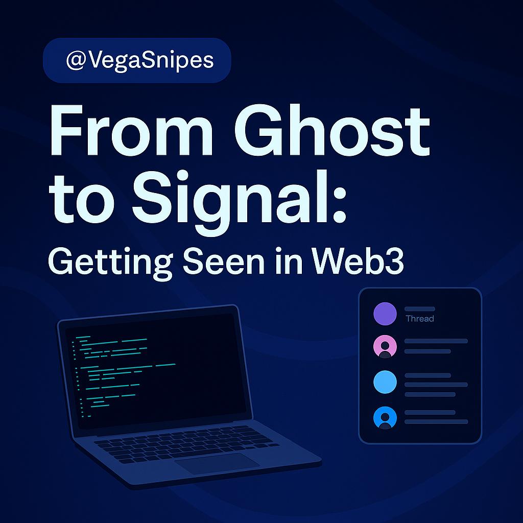 VegaSnipes's tweet photo. A lot of people DM me saying:
“Vega, how do I get a job in Web3?”

Truth is, it’s not magic. You don’t need 10k followers or crazy experience.

But you do need to get seen.
Here’s how I started from scratch &amp; caught the attention of real projects. https://t.co/1g8oFIJfZF