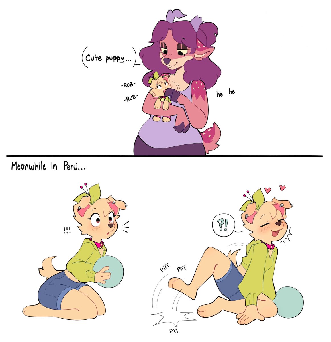 if you pet the plush
you also pet the real puppy :3 YAAAAAY
ft. @/elseera (her idea was super cute)