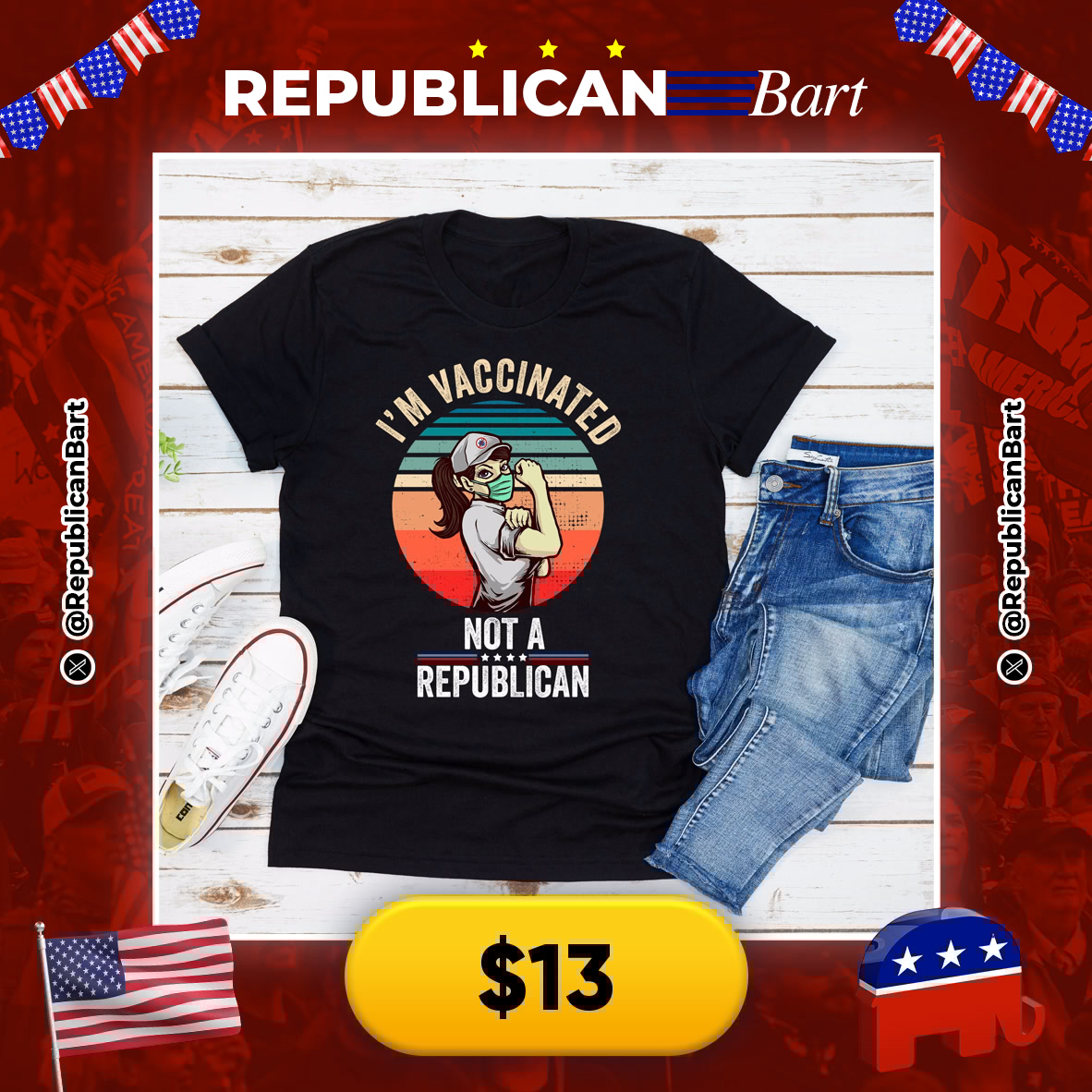 RepublicanBart's tweet image. WEAR YOUR TRUTH! 👕🔬

💉 Vaccinated Pro-Science T-Shirt
💰 $13

🔗 s.click.aliexpress.com/e/_op5Na0F

#ProScience #Vaccinated #StatementTee
