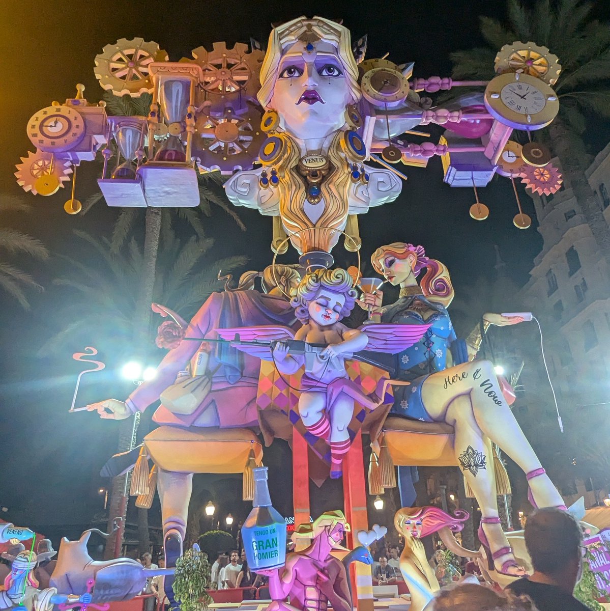 rory_farrell's tweet image. The Hogueras bonfires in Alicante. Not a fleg, pallet or tyre to be seen - actual culture👌