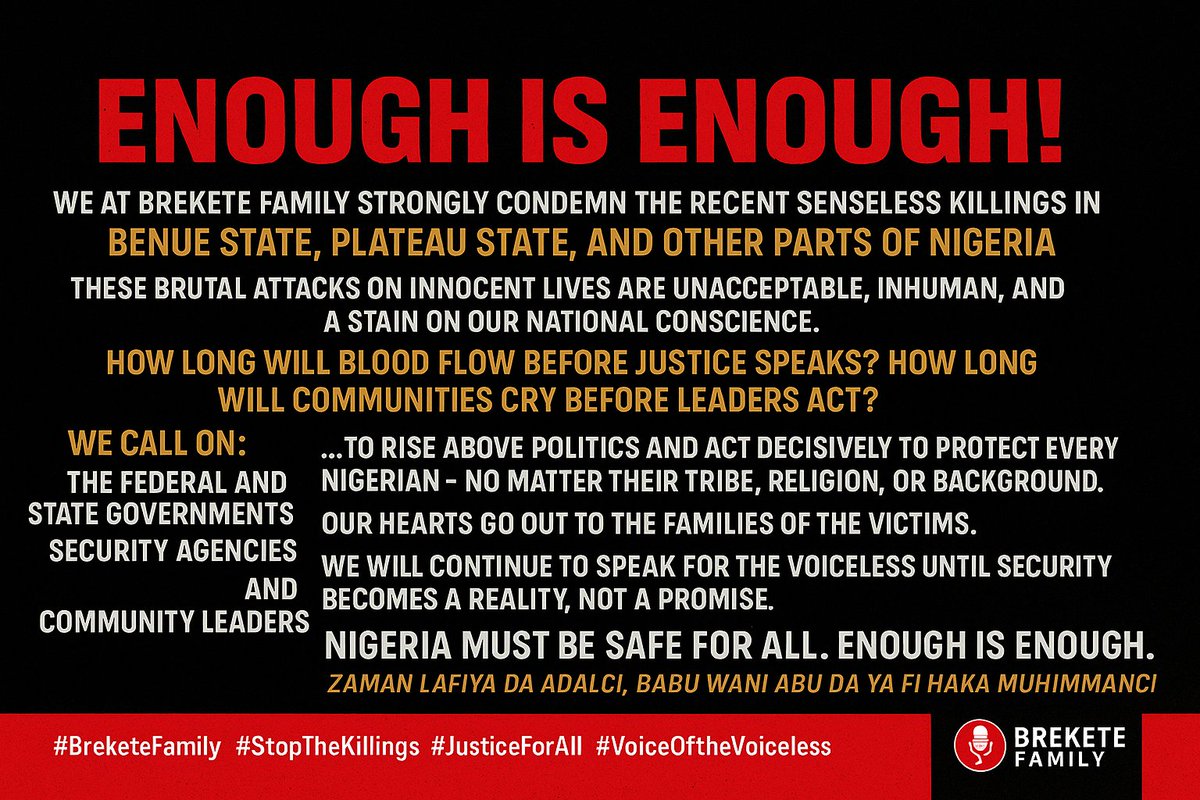 Stop the senseless killings