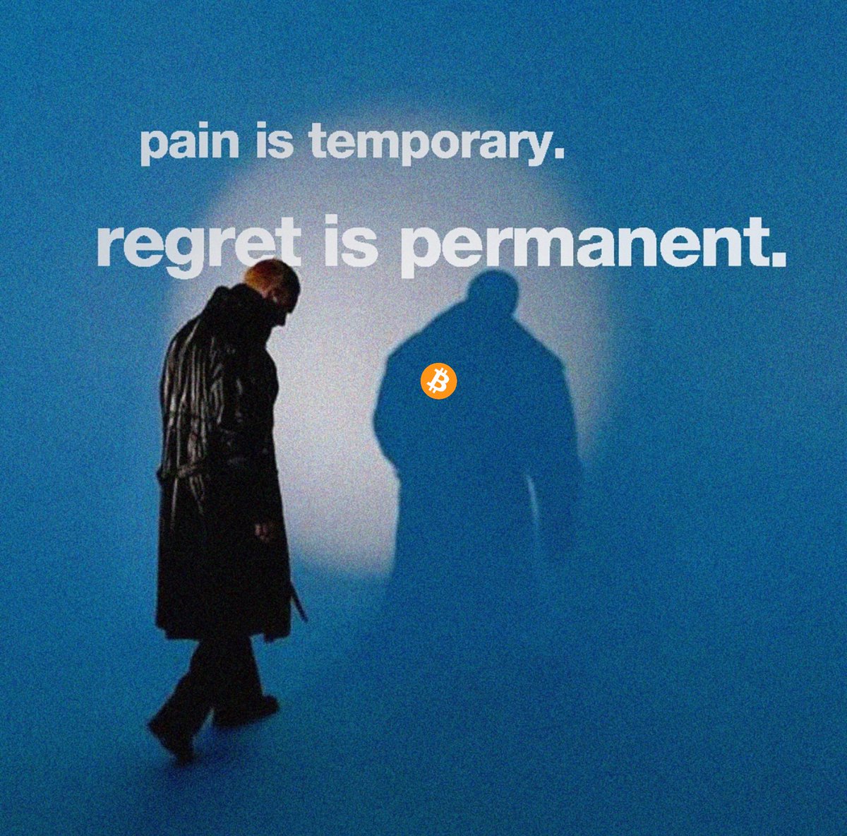 Sell now, regret forever. #Bitcoin