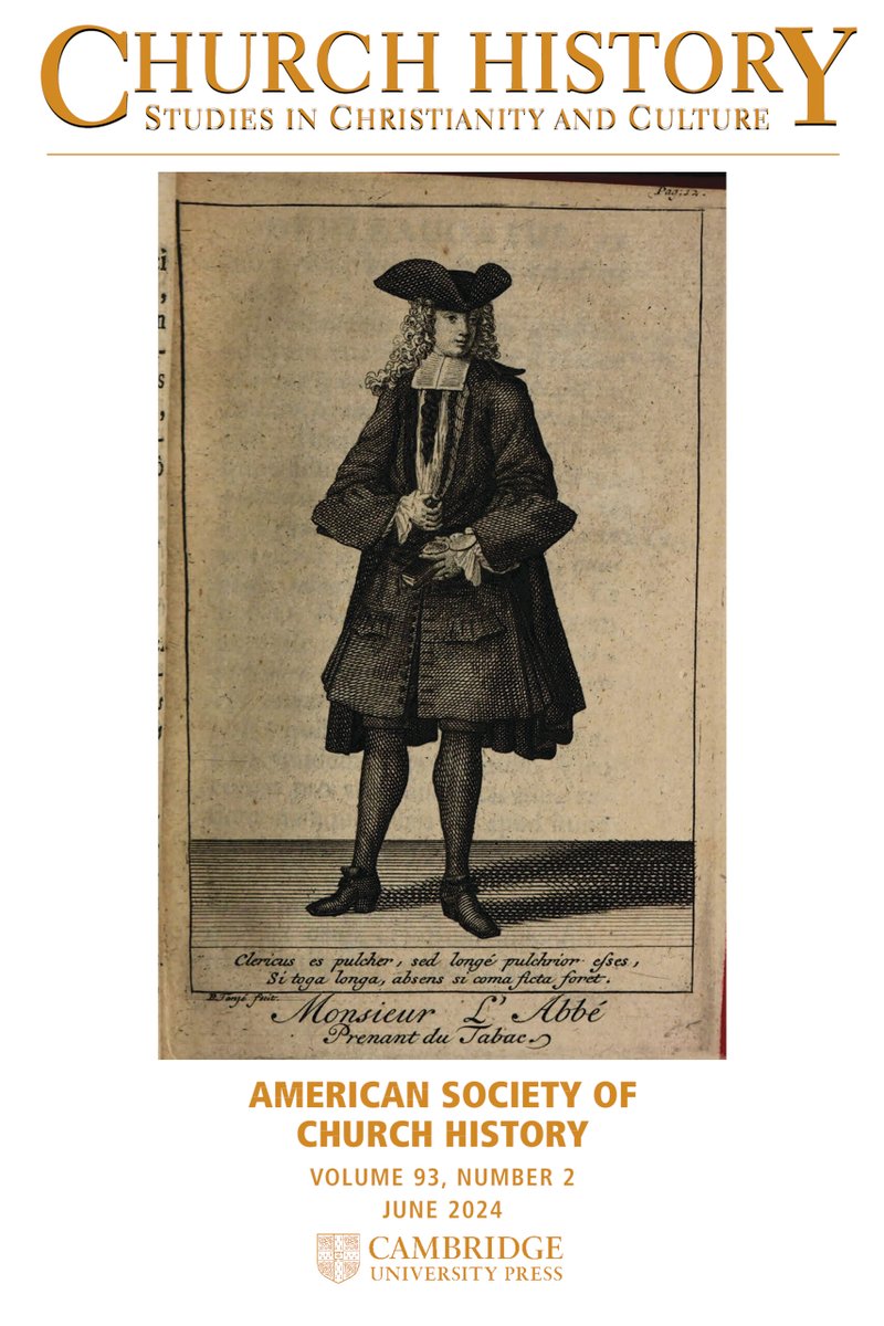 ASChurchHistory's tweet image. The June 2024 Issue of "Church History: Studies in Christianity and Culture" has been published! Browse contributions and access links here: churchhistory.org/journal-homepa…