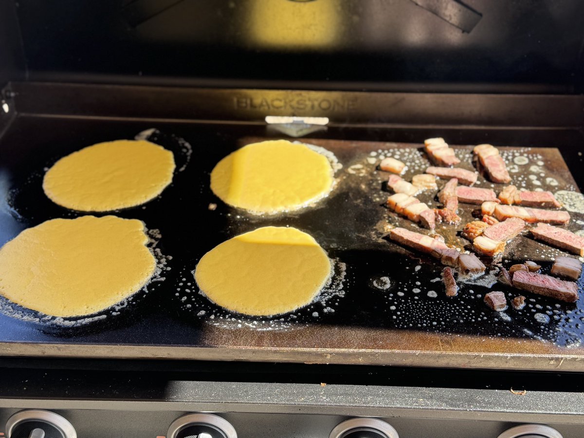 More Carnivore Crepes today along with sliced prime ribeye left from dinner last night. I have continued to tweak the crêpe recipe, it’s now been revised to use whole milk instead of heavy cream to make them thinner and more crepeey instead of pancakey. Revised recipe in