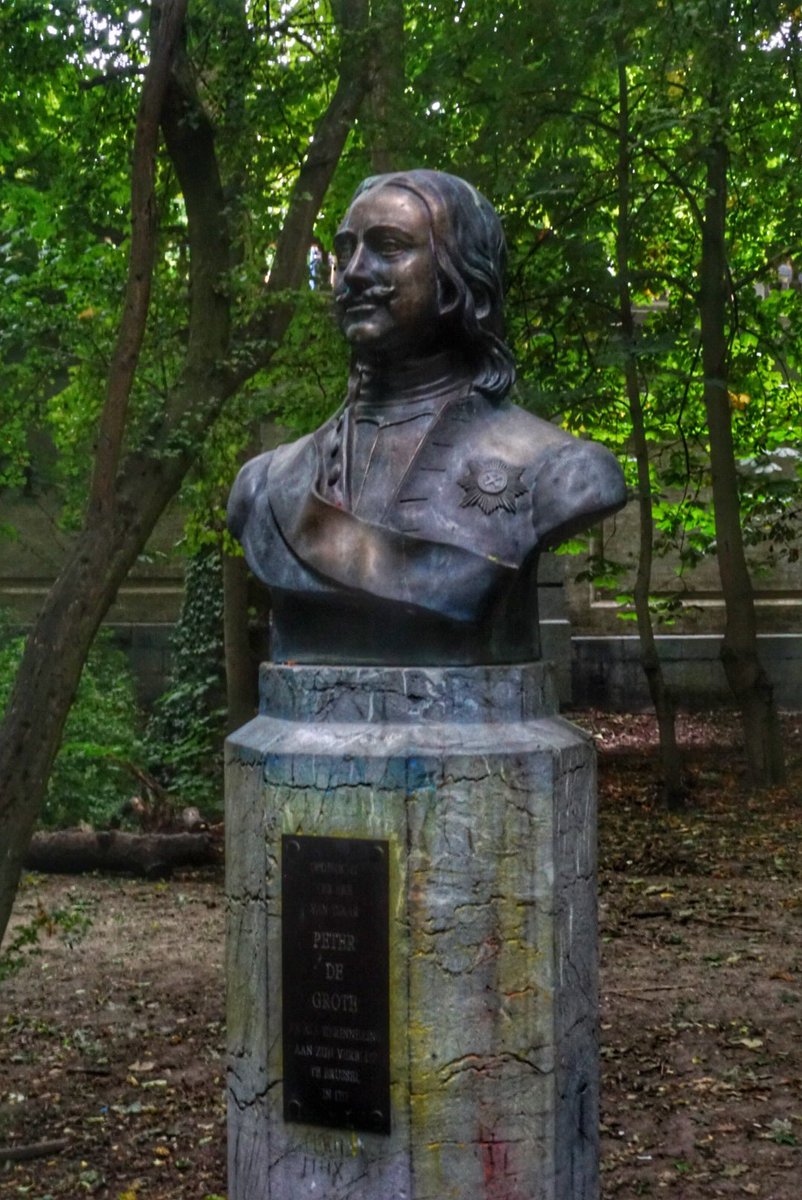 Andrew Holmes (@agh57) on Twitter photo In  Parc de Bruxelles, there is a statue of Peter The Great,  which is situated on the site where he threw up whilst suffering from a particularly bad hangover on 16th April 1717. In  Parc de Bruxelles, there is a statue of Peter The Great,  which is situated on the site where he threw up whilst suffering from a particularly bad hangover on 16th April 1717.