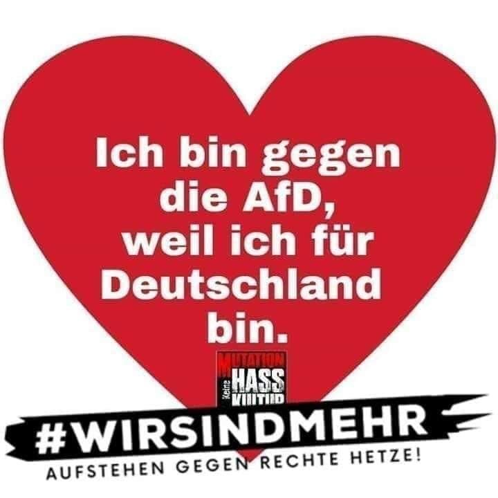 Ihr könnt #AfDVerbotJetzt und #WirSindMehr unterschreiben? 
Dann meldet Euch hier, folgt Euch kreuz und quer und durcheinander. 
Klare Kante gegen Rechts braucht eine noch viel bessere Vernetzung! 
Los geht's 😊
