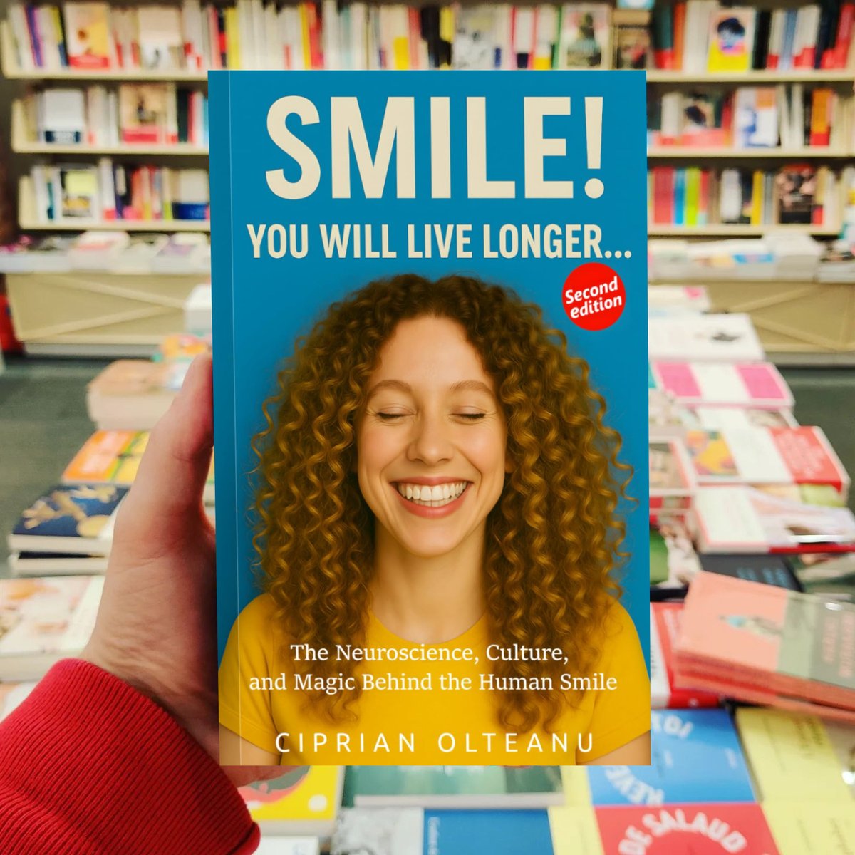 ocebookcom's tweet photo. 'Smile! You Will Live Longer' by Ciprian Olteanu

https://t.co/SYTqqCxEkM

#NonfictionBook #SelfHelpBook #GuideBook #PersonalDevelopmentBook #amreading #BookRecommendation #BooksWorthReading https://t.co/NM52qC5h7t