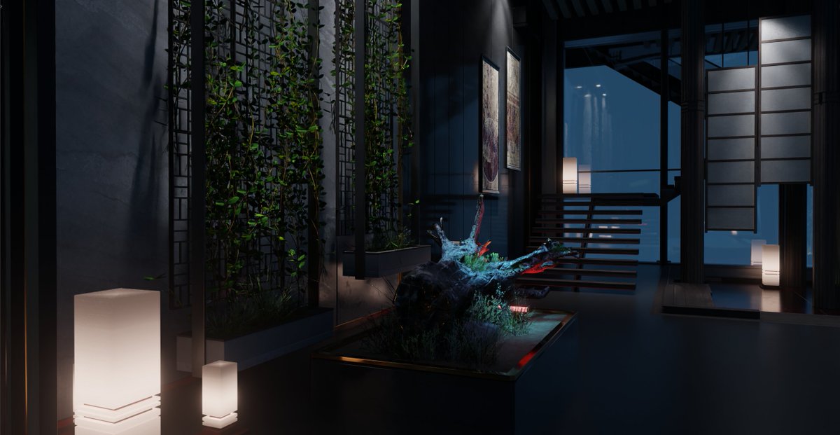 [WIP] Tavernier Suite (Yorinobu's Penthouse) - Blender (Cycles)

#cyberpunk2077 #cyberpunk #blender #cycles #scene #environment #3d #wolvenkit #cdpr #game #assets #fanart #map