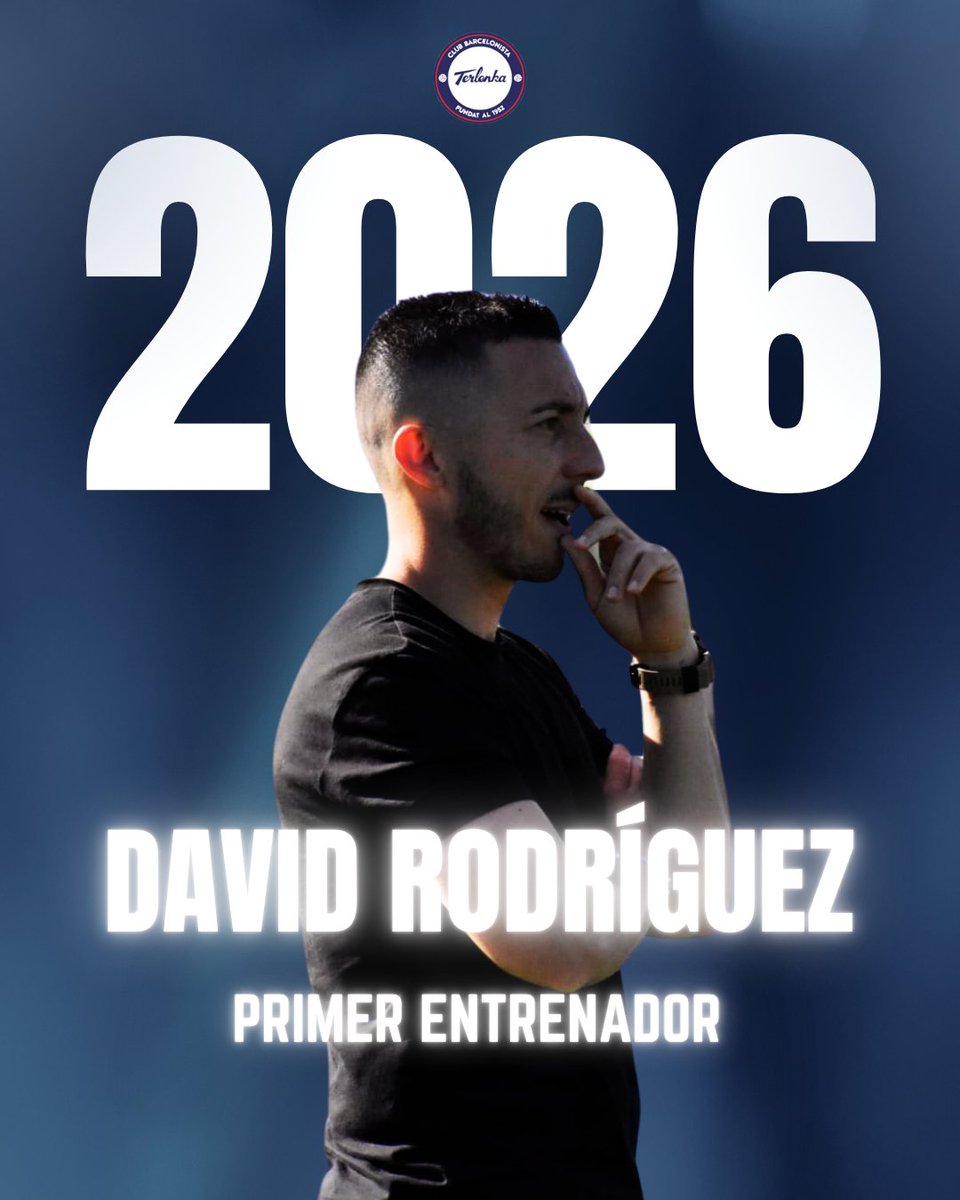 [RENOVACIÓ AMATEUR A]: ✅🧠 DAVID RODRÍGUEZ 2026 

✈️Tota nau necessita un pilot, als comandaments de la nostra seguirem comptant amb David Rodríguez.

🦸‍♂️És un dels herois de l'ascens, seguirà amb nosaltres la temporada vinent dirigint l'Amateur A en Primera Catalana.

🔝Ens