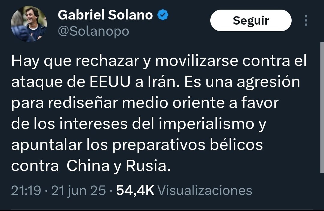 Sergio Pikholtz (@sergiopik) on Twitter photo Terminala <a href="/Solanopo/">Gabriel Solano</a>, vos y tu ideología nefasta fueron derrotadas en toda la línea.
Ya está. Terminala <a href="/Solanopo/">Gabriel Solano</a>, vos y tu ideología nefasta fueron derrotadas en toda la línea.
Ya está.