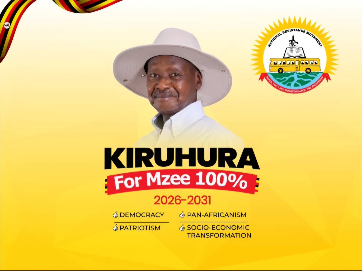 Musa Rwamigoye (@rwamigoyem) on Twitter photo Here we go.
Kiruhura <a href="/NRMOnline/">NRM Party</a> Chairman <a href="/mnkesiga14/">Nkesiga M.Kamiisi</a> DEC &Technical Staff are heading a campaign named KIRUHURA 4 Mzee <a href="/KagutaMuseveni/">Yoweri K Museveni</a> 100% in coming elections. It's a must by all means.
<a href="/Rmukago/">Mukago D Rutetebya</a> <a href="/KagutaNzeire/">๐๐ณ๐๐ข๐ซ๐ ๐๐๐๐ซ๐๐๐ค ๐๐๐ ๐ฎ๐ญ๐</a> <a href="/StateHouseUg/">State House Uganda</a> <a href="/RwakandariR/">Rwakandare Robert</a> <a href="/Odrek_Rwabwogo/">Odrek Rwabwogo</a> <a href="/nbstv/">NBS Television</a> <a href="/newvisionwire/">The New Vision</a> Here we go.
Kiruhura <a href="/NRMOnline/">NRM Party</a> Chairman <a href="/mnkesiga14/">Nkesiga M.Kamiisi</a> DEC &Technical Staff are heading a campaign named KIRUHURA 4 Mzee <a href="/KagutaMuseveni/">Yoweri K Museveni</a> 100% in coming elections. It's a must by all means.
<a href="/Rmukago/">Mukago D Rutetebya</a> <a href="/KagutaNzeire/">๐๐ณ๐๐ข๐ซ๐ ๐๐๐๐ซ๐๐๐ค ๐๐๐ ๐ฎ๐ญ๐</a> <a href="/StateHouseUg/">State House Uganda</a> <a href="/RwakandariR/">Rwakandare Robert</a> <a href="/Odrek_Rwabwogo/">Odrek Rwabwogo</a> <a href="/nbstv/">NBS Television</a> <a href="/newvisionwire/">The New Vision</a>