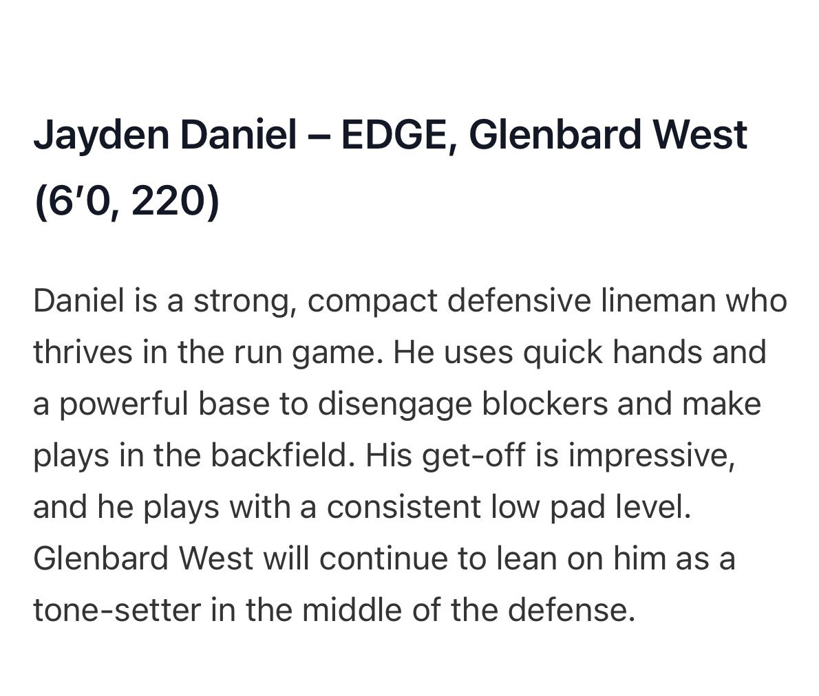 Thank you <a href="/Coach_Bergman/">Eric Bergman</a> and <a href="/PrepRedzoneIL/">Prep Redzone Illinois</a> for the write up.

<a href="/HitterFootball/">Hitter Football</a> <a href="/EDGYTIM/">Timothy “EDGYTIM” OHalloran</a> 
<a href="/PrepRedzone/">Prep Redzone 🏈</a> <a href="/OJW_Scouting/">PrepRedzone Oliver</a>
