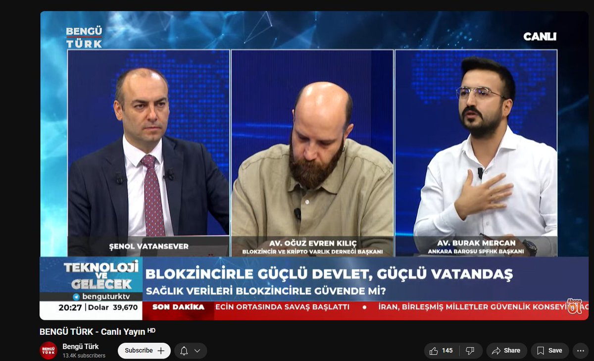 Dijital Biz Dergisi (@dijitalbiz) on Twitter photo BLOKZİNCİR TABANLI SAĞLIK UYGULAMALARI, VATANDAŞIN KİŞİSEL VERİLERİNİ NE KADAR GÜVENLİ KILABİLİR?
<a href="/SenolVatansever/">Şenol Vatansever</a> <a href="/benguturktv/">Bengü Türk</a> <a href="/AvBurakMercan/">Av. Burak Mercan</a>
#TeknolojiVeGelecek
#BENGÜTÜRK BLOKZİNCİR TABANLI SAĞLIK UYGULAMALARI, VATANDAŞIN KİŞİSEL VERİLERİNİ NE KADAR GÜVENLİ KILABİLİR?
<a href="/SenolVatansever/">Şenol Vatansever</a> <a href="/benguturktv/">Bengü Türk</a> <a href="/AvBurakMercan/">Av. Burak Mercan</a>
#TeknolojiVeGelecek
#BENGÜTÜRK