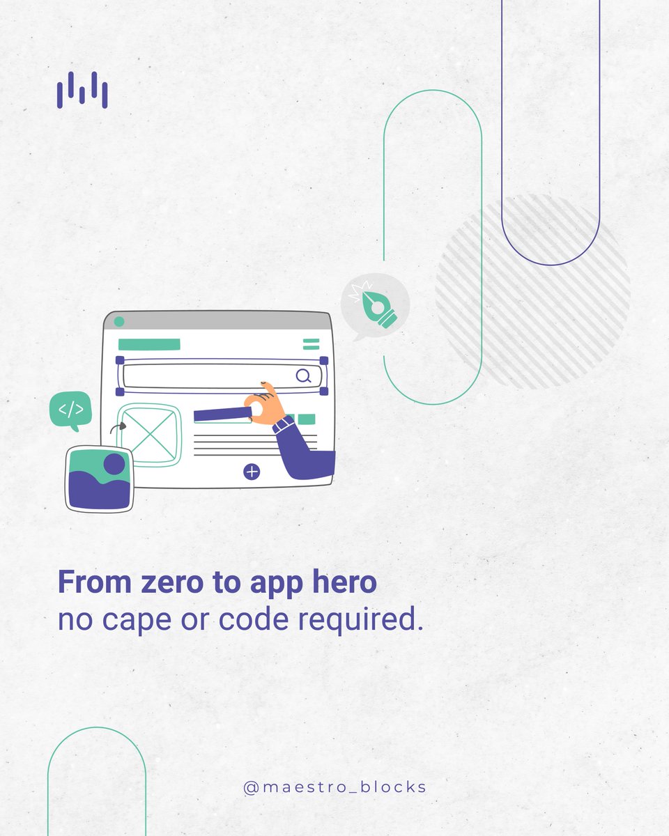 Maestro_Blocks's tweet photo. Be the tech hero your team didn’t know they needed.
 🦸‍♀️ Just drag. Drop. Dominate. https://t.co/PHWOH4VR25
