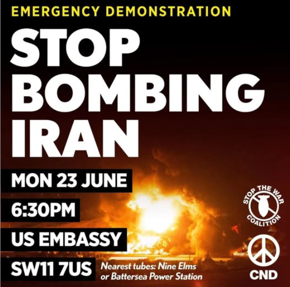 HackneySwp's tweet photo. #StopBombingIran
#USAisaterrorstate
#Israelisaterrorstate https://t.co/PDFCcXMA2i