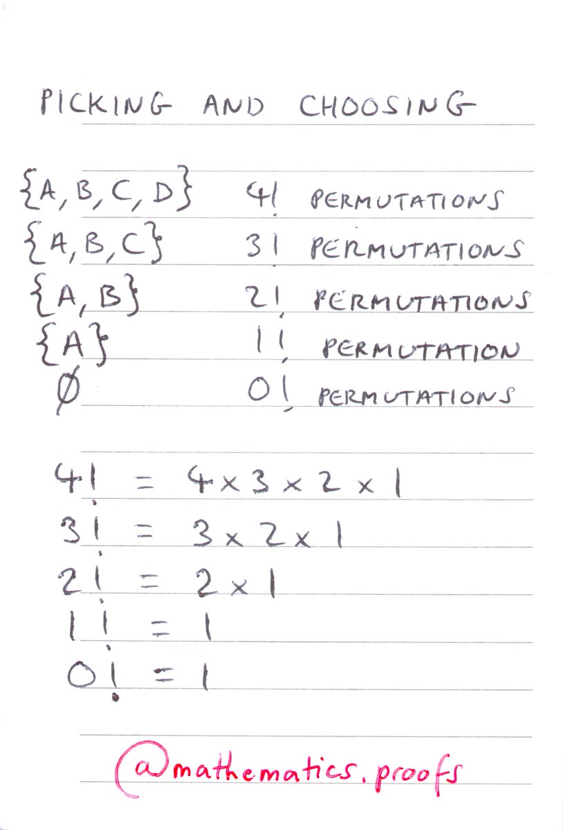 mathsproofs's tweet image. Notes that get results: Picking and choosing.

#pascalstriangle #combinatorics