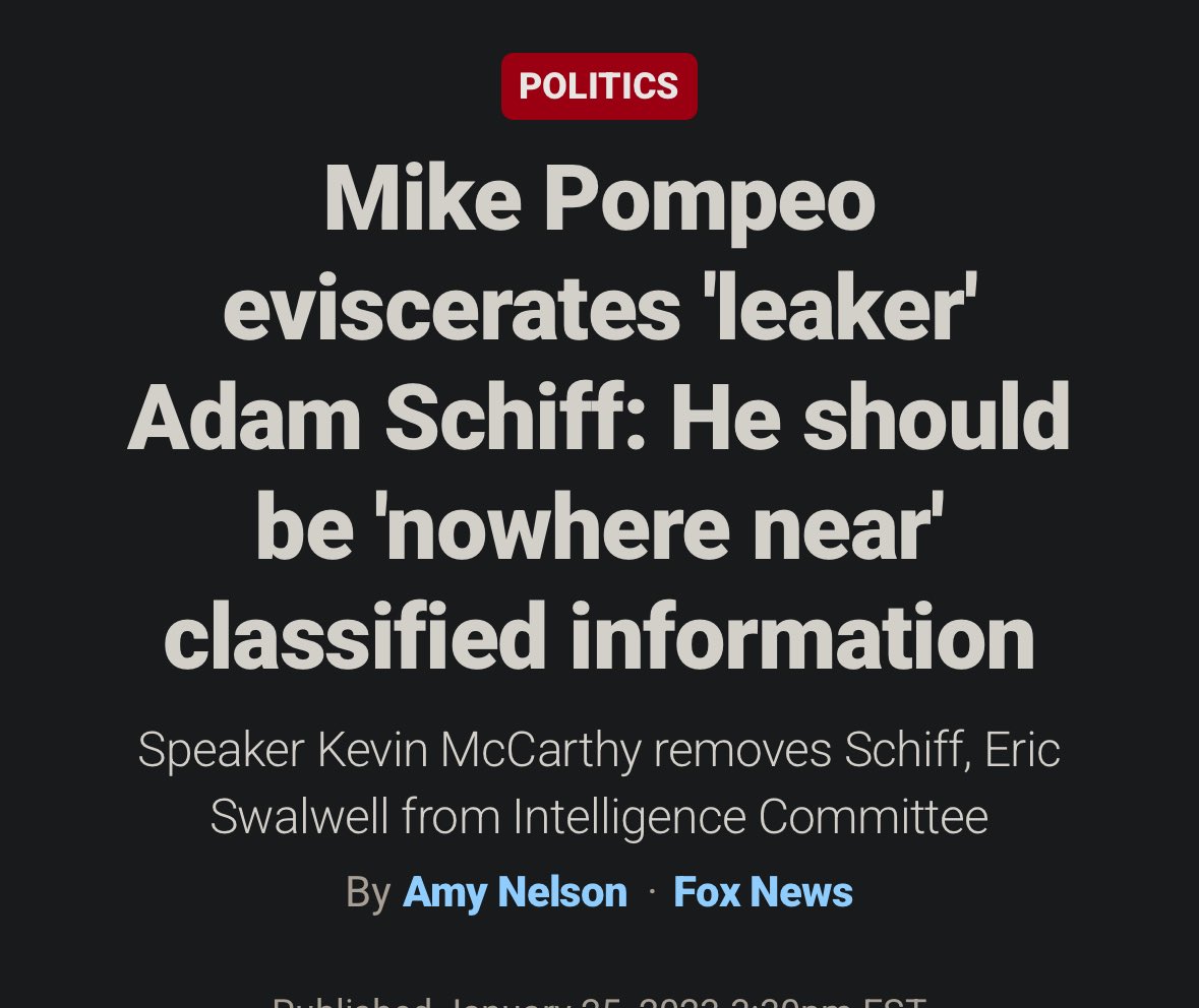 DataRepublican's tweet image. Hello Senator Schiff,

Please don’t confuse the fact that you weren’t shown certain evidence with the idea that no evidence exists. You were never going to see it, and you know exactly why.

You repeatedly leaked classified information. Even Kevin McCarthy found your behavior so…