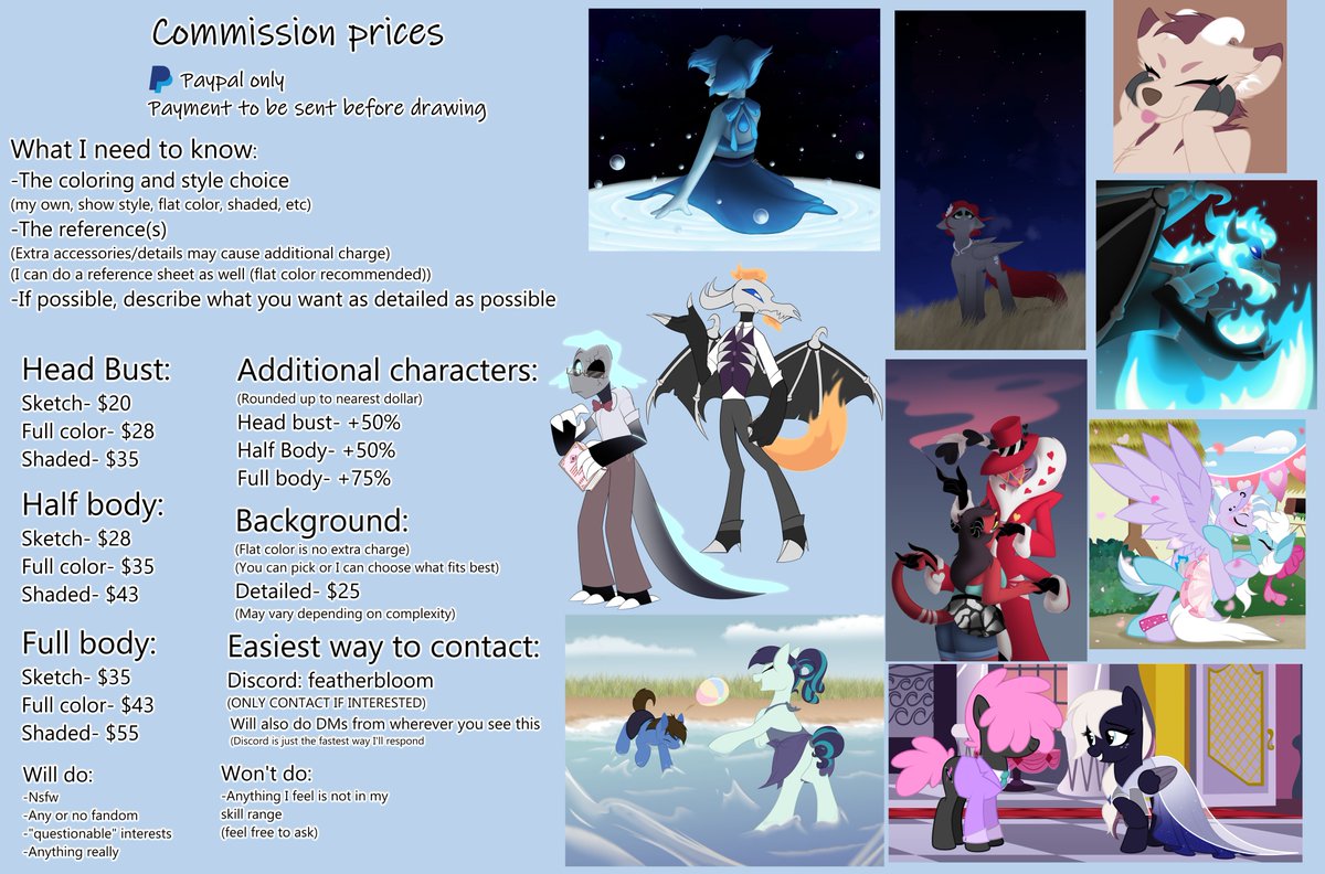 Feather Bloom (Commissions Open!) tweet media