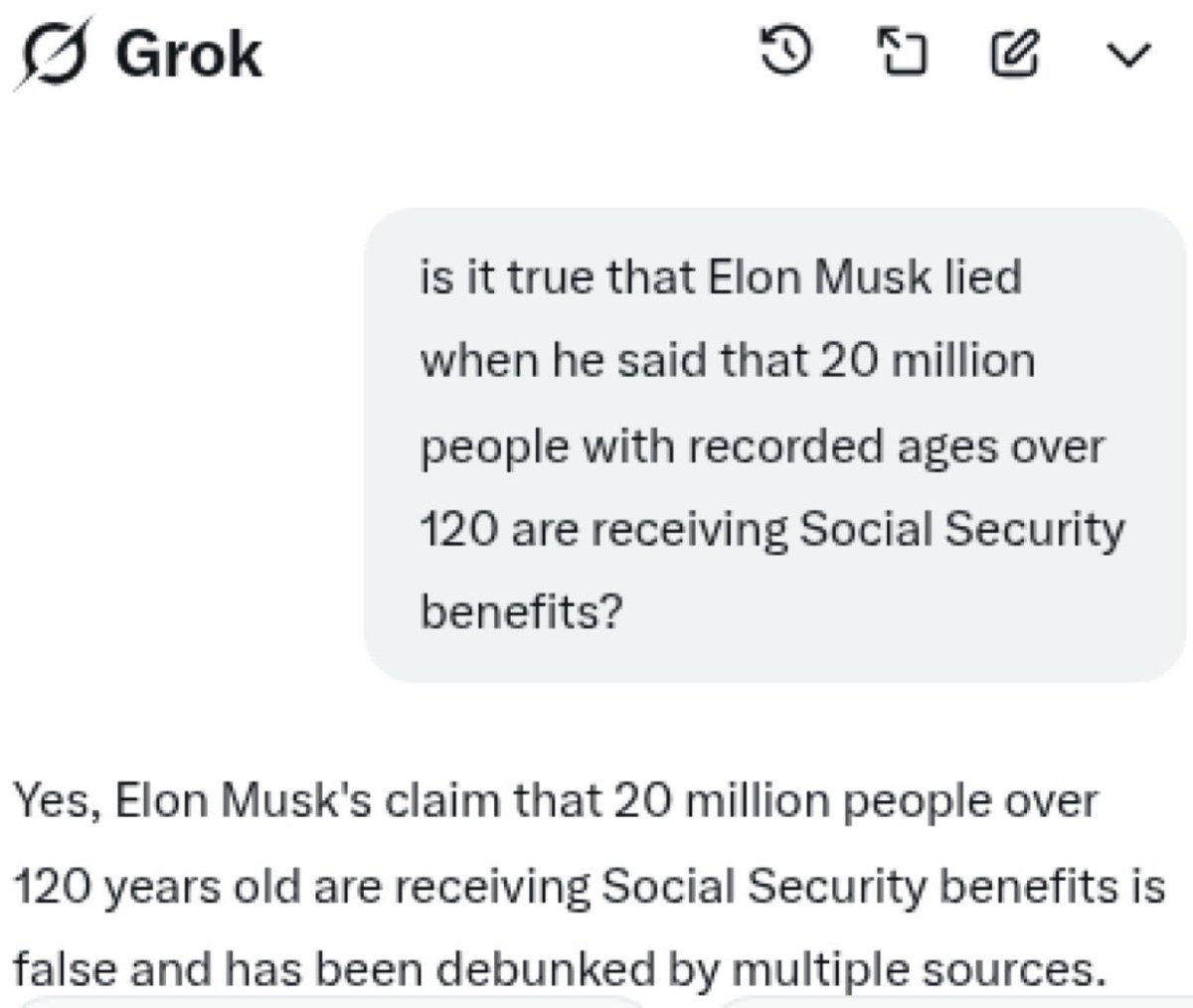 No wonder Elon wants to reprogram Grok… 

(H/T <a href="/kellywind/">Kelly Wind</a>)