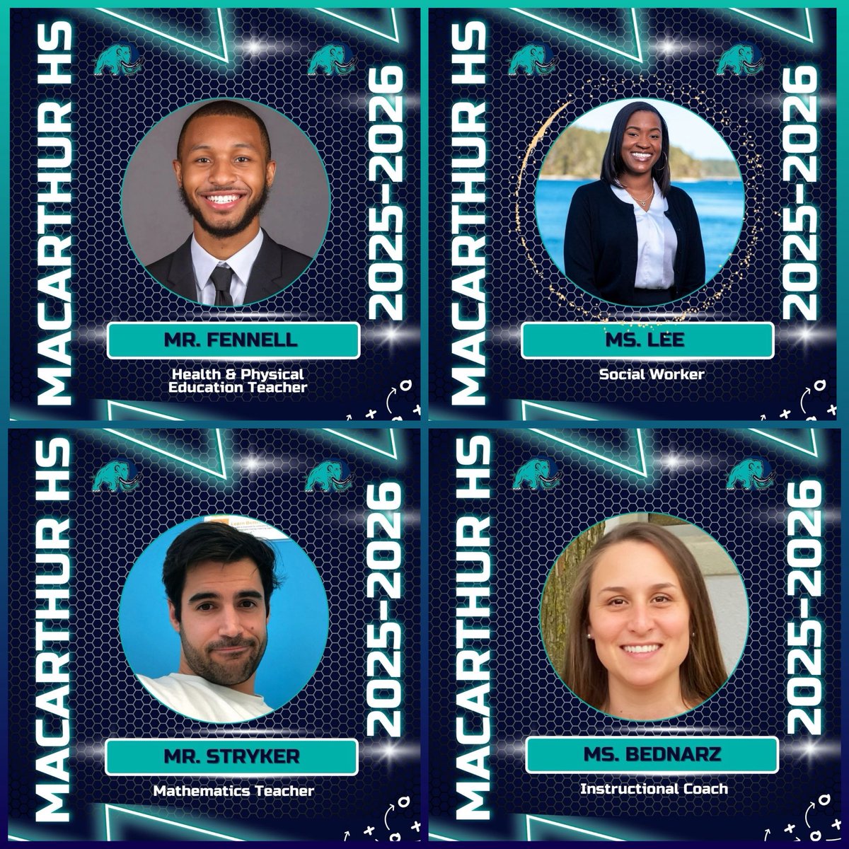 drmccrayspeaks's tweet image. Proud to welcome MacArthur’s Year 3 All-Star team! This team is ready to inspire, elevate, and build. The future is bright! #MacArthurHS #Year3 @MacArthur_DCPS
