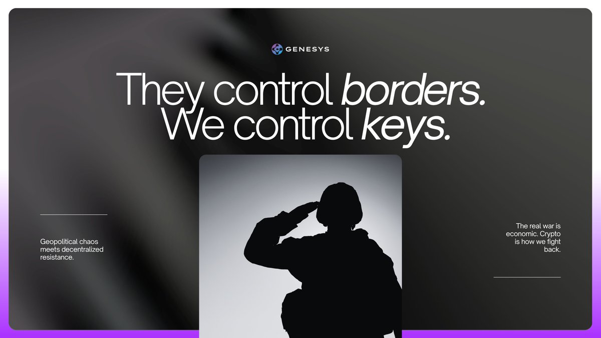 WAR, OIL &amp; CRYPTO COLLIDE

If Iran blocks effectively the Strait of Hormuz, it won’t just move warships, it’ll move markets.

🛢 Oil spikes
💰 Gold runs
💣 Crypto bleeds

@genesyschain is watching it all and we break it down in this thread 🧵