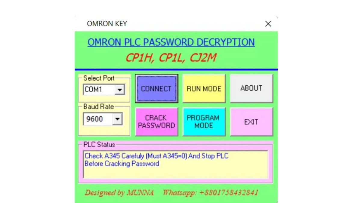 plcunlockbd's tweet image. Omron CP1H, CP1L, CJ2M Password Lock ? 
 Unlock with one click..
#plcunlockbd #omronplc #cp1h #cp1l #cj2m #automationbd #plcpasswordunlock #plc
#plcsiemens
#plcprogramming
#automation
#scada
#plckursuankara