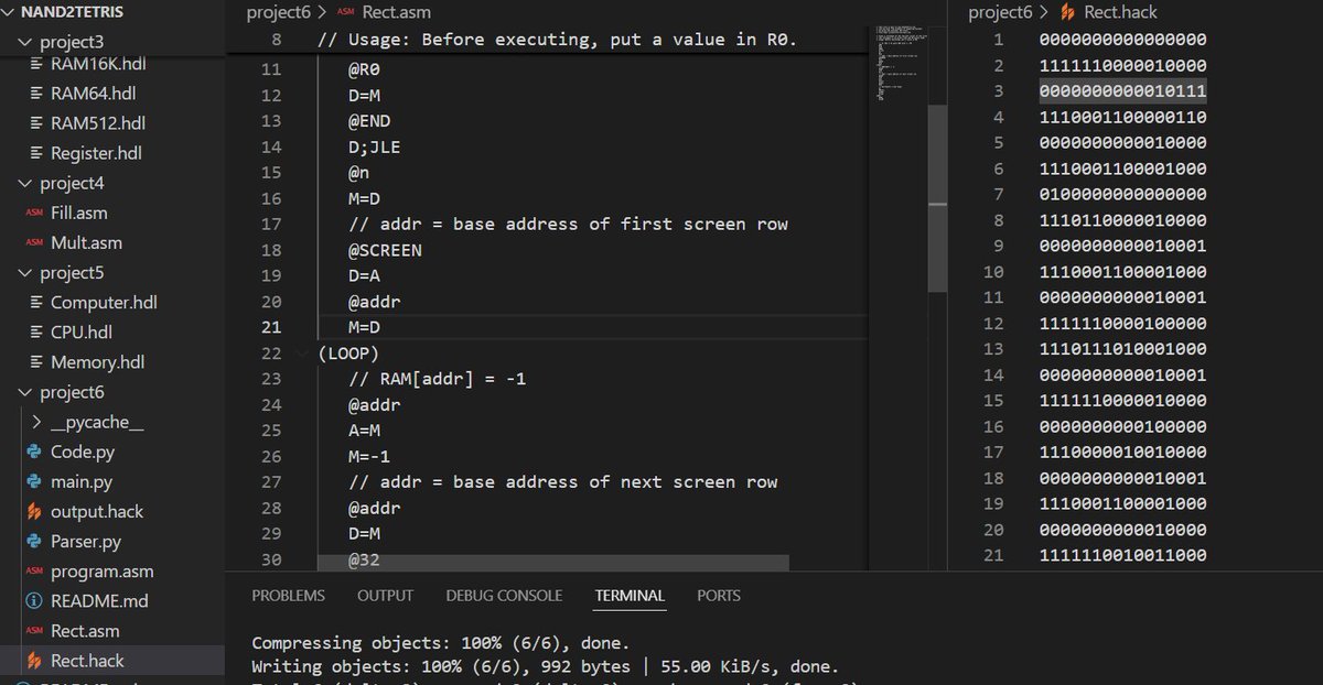 mohitxya's tweet image. Finally wrapped up the hardware half of Nand2Tetris, took me a week. It had been on my to-do list for way longer than I’d like to admit.