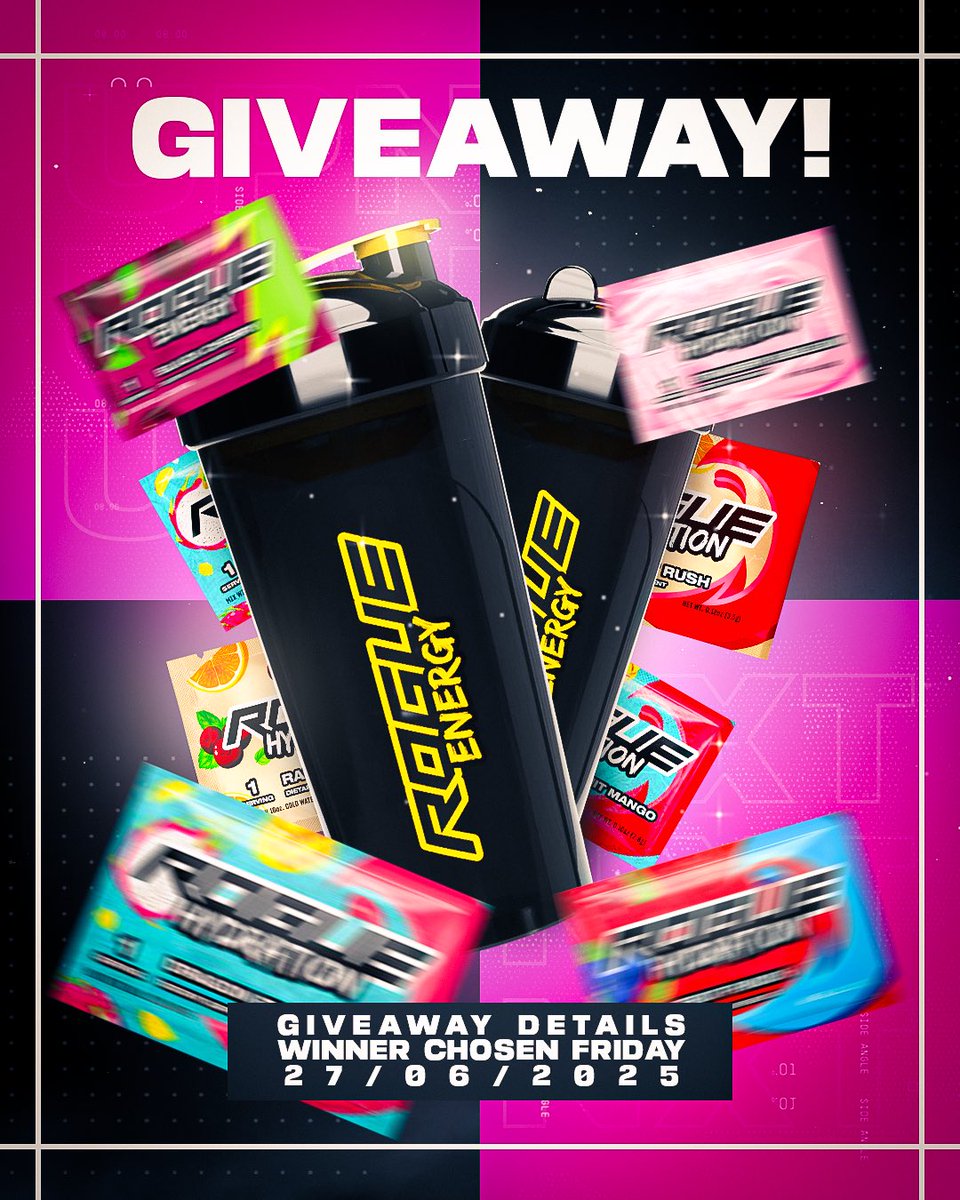 TeamUpNxt's tweet photo. #UpNxT Giveaway time!
Want to win a @TheRogueEnergy Starter kit π³π€― Just follow the rules below! β¬οΈ β¬οΈβ¬οΈ
Rules:
1 - Follow @TeamUpNxt
2 - Follow @TheRogueEnergy
3 - Tag x2 people below
4 - Repost using hashtag β#UpNxTGiveawayβ
π¨: @SkalliVisuals
Winner Chosen 27/06/2025 https://t.co/68VteNp4D0